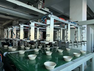 Full Automatic Coating Line 24 Station Spin Coating Machine For Pulp Molded Product