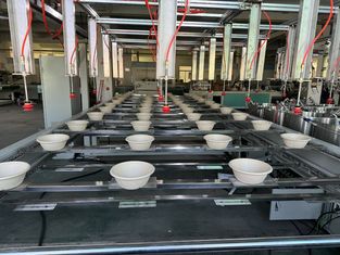 Full Automatic Coating Line 24 Station Spin Coating Machine For Pulp Molded Product