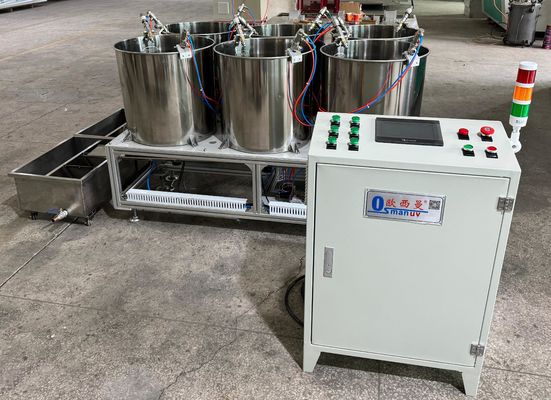 Precision 6-Position Rotary Coating System for Molded Pulp Food Packaging - Uniform Film Thickness Control