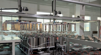 High-Speed Food Safety Tableware Tray Bowl Internal Coating Production Line For Pulp Molding