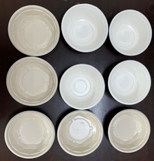 Bowl Lid Food Packaging Tray Coating For Water Hot Oil Proof Six Station Spin Coating Machine For Bamboo Paper Sugar Cane