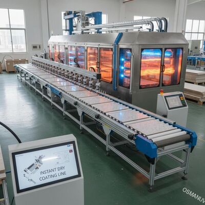 Spraying Coating Line with Instant Drying for Laminate Panel Finishing