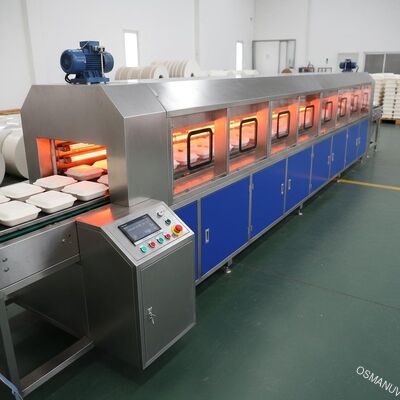 Bagasse Pulp Molding IR Drying Machine 12-Meter Rapid Drying System for Food Container Production