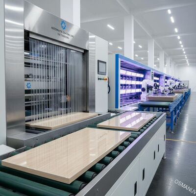 Automatic Wood Panel Curtain Coating Line for High-Gloss Surface Furniture Board UV Finishing