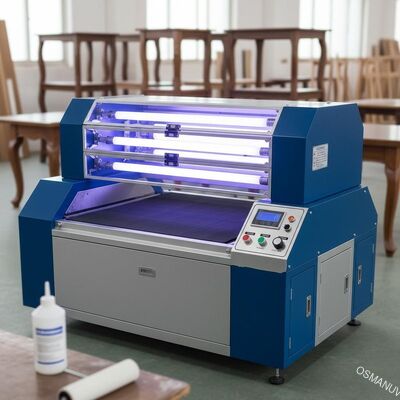 3-Lamp High-Power Instant UV Curing Machine for Wooden Furniture Coating with UV Varnish