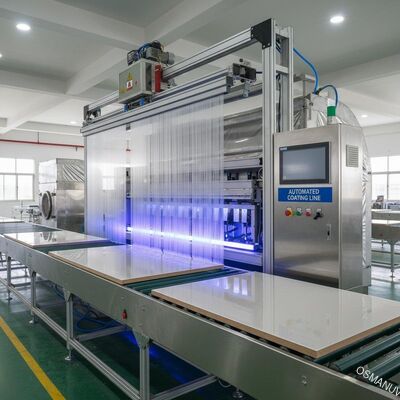 Automated High-Gloss Panel Furniture Curtain Coating Line for MDF Board