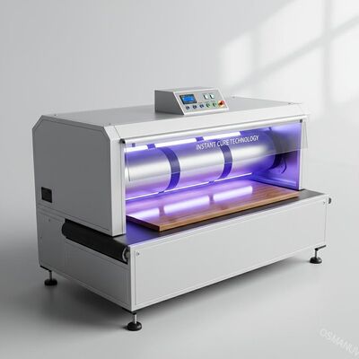 3-Lamp High-Power Instant UV Curing Machine for Wooden Furniture Coating with UV Varnish