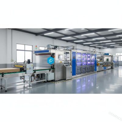 Automated High-Gloss Panel Furniture Curtain Coating Line for MDF Board