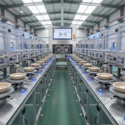 24-Station High-Speed Spin Coating Line with Waterproofing for Pulp Molded Food Containers
