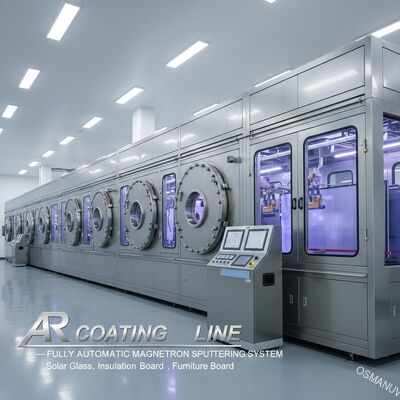 Anti-Reflective (AR) Coating Line for Solar Glass,Insulation Board,Acrylic,Furniture Board - Fully Automatic Magnetron Sputtering System