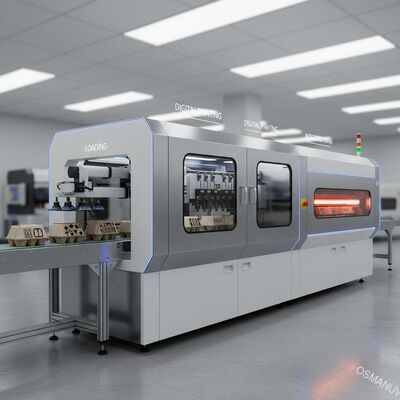 Product Page: Automated One-Pass Digital Printer for Molded Pulp Products with Integrated Loading & Curing