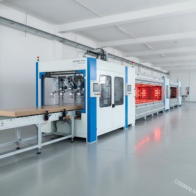 High-Speed Automated Spray Coating Line for Furniture Panels – 5-20 m/min Production with Customizable Gun Configuration for MDF & Particleboard