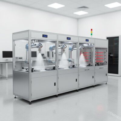Precision Ultrasonic Spray Coating Line with Multi-Station Spray and Temperature & Humidity Control