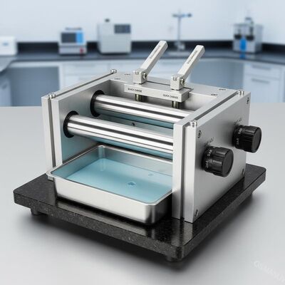 Compact Double Roller Coater with Manual Gap Adjustment and Quick Roller Change for Precision Coating