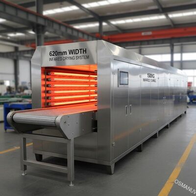 620mm Width Infrared Drying Systems , 1500kg Infrared Tunnel