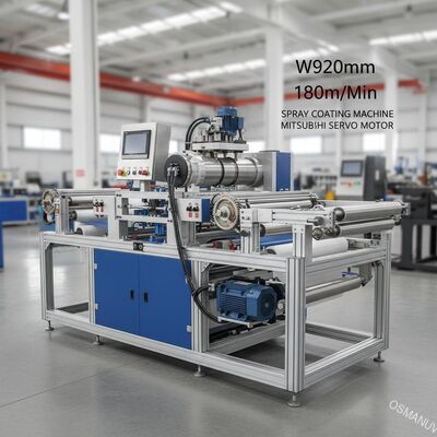 Spray Coating Machine Mitsubishi Servo Motor W920mm 180m/Min