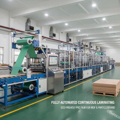 Fully-Automated Continuous Laminating Production Line for Eco-Friendly PVC Film | Designed for MDF and Particleboard