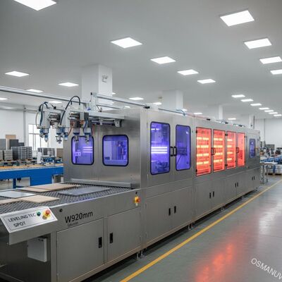 Spray Coating Machine UV Infrared Drying Machine Factory W920mm 5m Minute Leveling Tec Spot