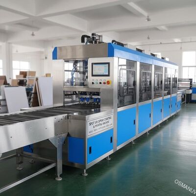 Spot Uv Spray Coating Machine / Spot Uv Printing Machine 920mm Width 6M/Min
