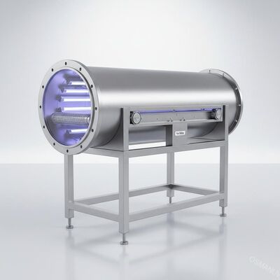 Sus 304 Stainless Steel Tube Light Wave UV Irradiation Machine 1m/Min