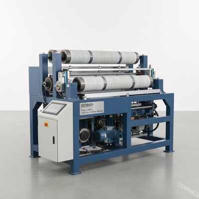 ISO9001 1320mm Width Plastic Metal Three Roll Coating Machine