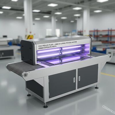Cold Rolled Plate 1.5mm Uv Curing Process Machine 650mm Exposure Width
