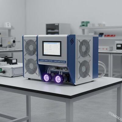 800mm width 27.5KW Uv Spot Curing System Forced Air Cooling