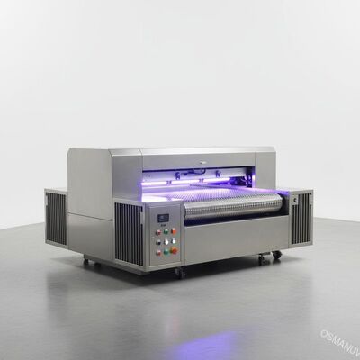 18KW 1.5mm Thick Uv Floor Curing Machine With Mesh Belt