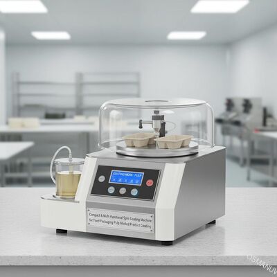 Compact & Multi-Functional Spin Coating Machine for Food Packaging Pulp Molded Product Coating