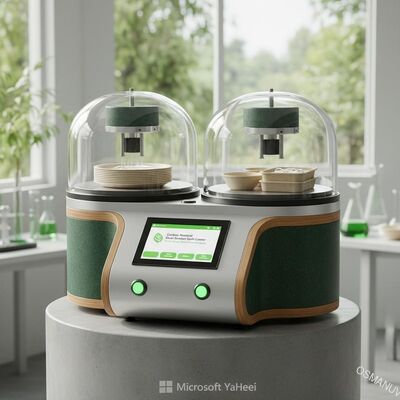 Carbon-Neutral Dual-Station Spin Coating Prototyper for Plant-Based Tableware - Carbon-Neutral Solution for Plates, Bowls & Meat Trays