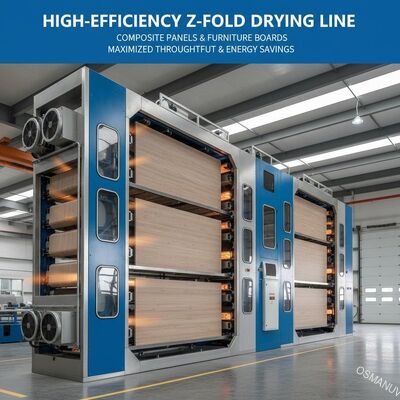 High-Efficiency Z-Fold Drying Line for Composite Panels & Furniture Boards - Maximized Throughput & Energy Savings