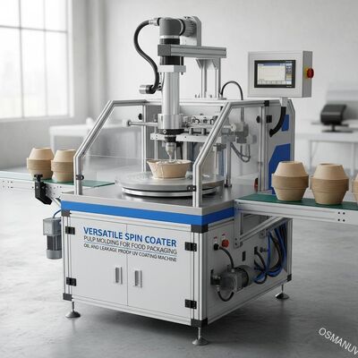 Versatile Spin Coater Pulp Molding For Food Packaging Oil And Leakage Proof UV Coating Machine