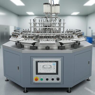 Rotary Coating Machine 24 Working Station For Food Packaging Industry Vacuum Suction Cup