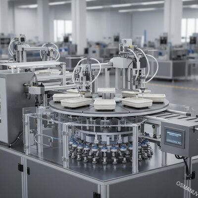 Rotating Base Vacuum Adsorption Pulp Molded Spin Coating Production Line