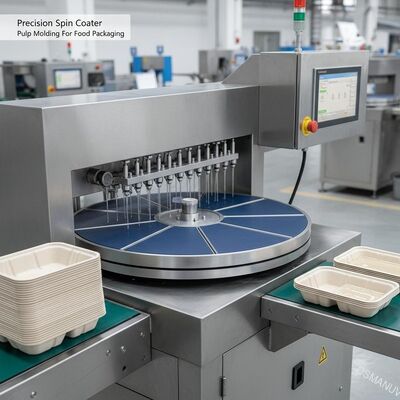 Precision Spin Coater Pulp Molding For Food Packaging Leak Proof Water Based Coating