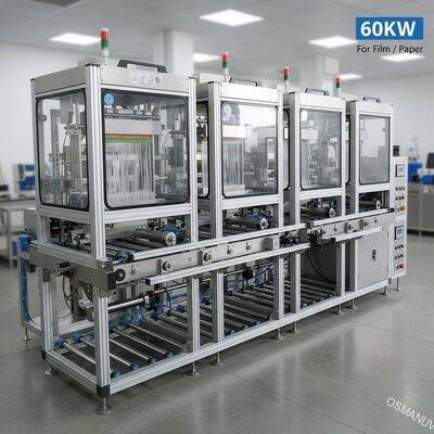 Four Stage Conveying Curtain Coating Machine 60KW For Film / Paper