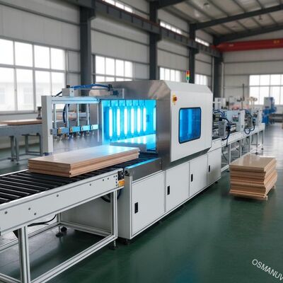Spray Paint Production Line UV Coating Machine For Thickness 150mm Board