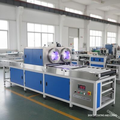 10m/Min Automatic Uv Coating Machine , 3KW Uv Coating And Curing Machine