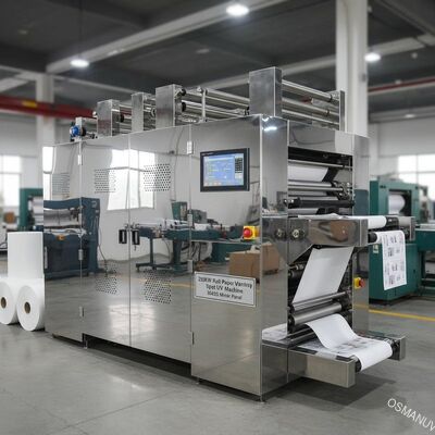 200KW Roll Paper Varnish Spot Uv Printing Machine 304ss Mirror Panel