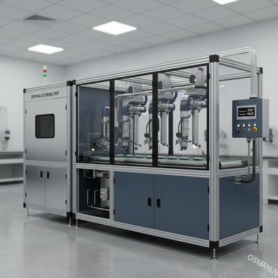 Precision Ultrasonic Spray Coating Line with Multi-Station Spray and Temperature & Humidity Control