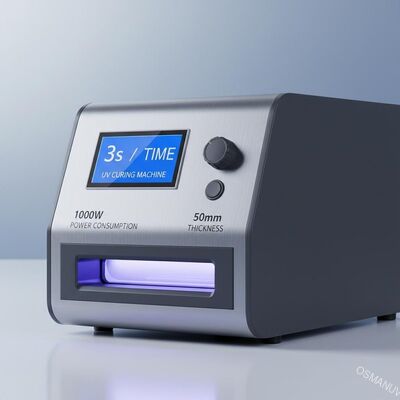 3s / Time UV Curing Machine 1000W Power Consumption 50mm Thickness