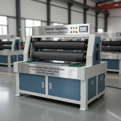 Precision Engineering Tailored Solutions Roller Coating Machine With Forward And Reverse Roller Coating 1320mm Effective Width