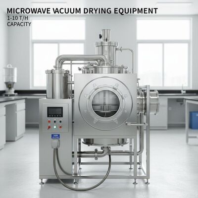 1-10T/h Capacity Microwave Vacuum Drying Equipment - 380V Voltage