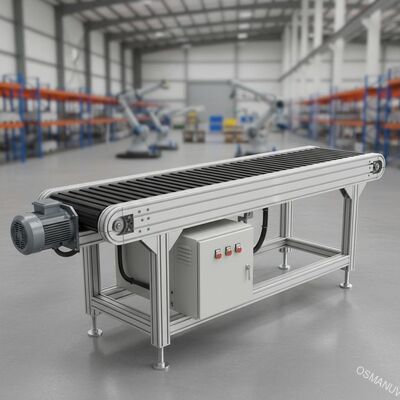 PLC Control Belt Conveyor System 220V For Industrial Automation