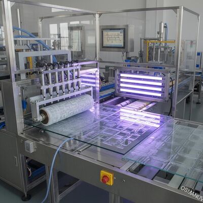 UV Coating Production Line Uv Embossing By Uv Glue For Glass Acrylic Sheet