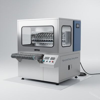 High-Speed Spray Coating Machine AC220V/50HZ Power Supply 0-3m/min Speed