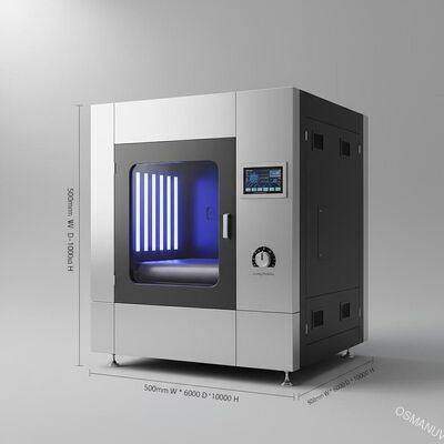 PLC Control UV Curing Machine 0.2-50mm Curing Thickness 500mm*600mm*1000mm Dimensions