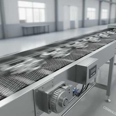 Stainless Steel Conveyor Belt Machine for Transport Functioning with High Speed