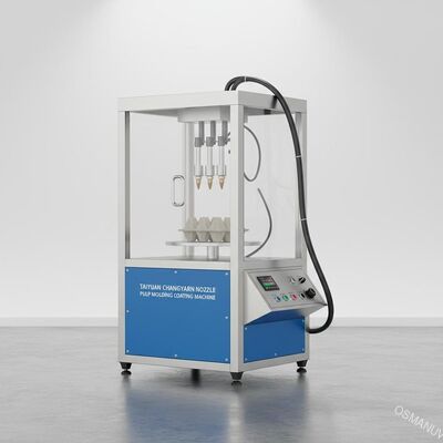 Taiyuan Changyuan Nozzle Used Pulp Molding Coating Machine With 110kg Weight And 400 * 400 * 500 Mm Spray Room