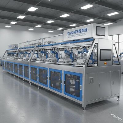 Full Automatic Coating Line 24 Station Spin Coating Machine For Pulp Molded Product